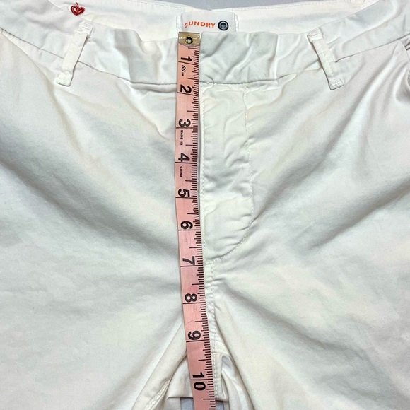 SUNDRY Women's Stripe Rollup Trouser Pants Asymmetrical Color Side Stripes - Picture 13 of 15